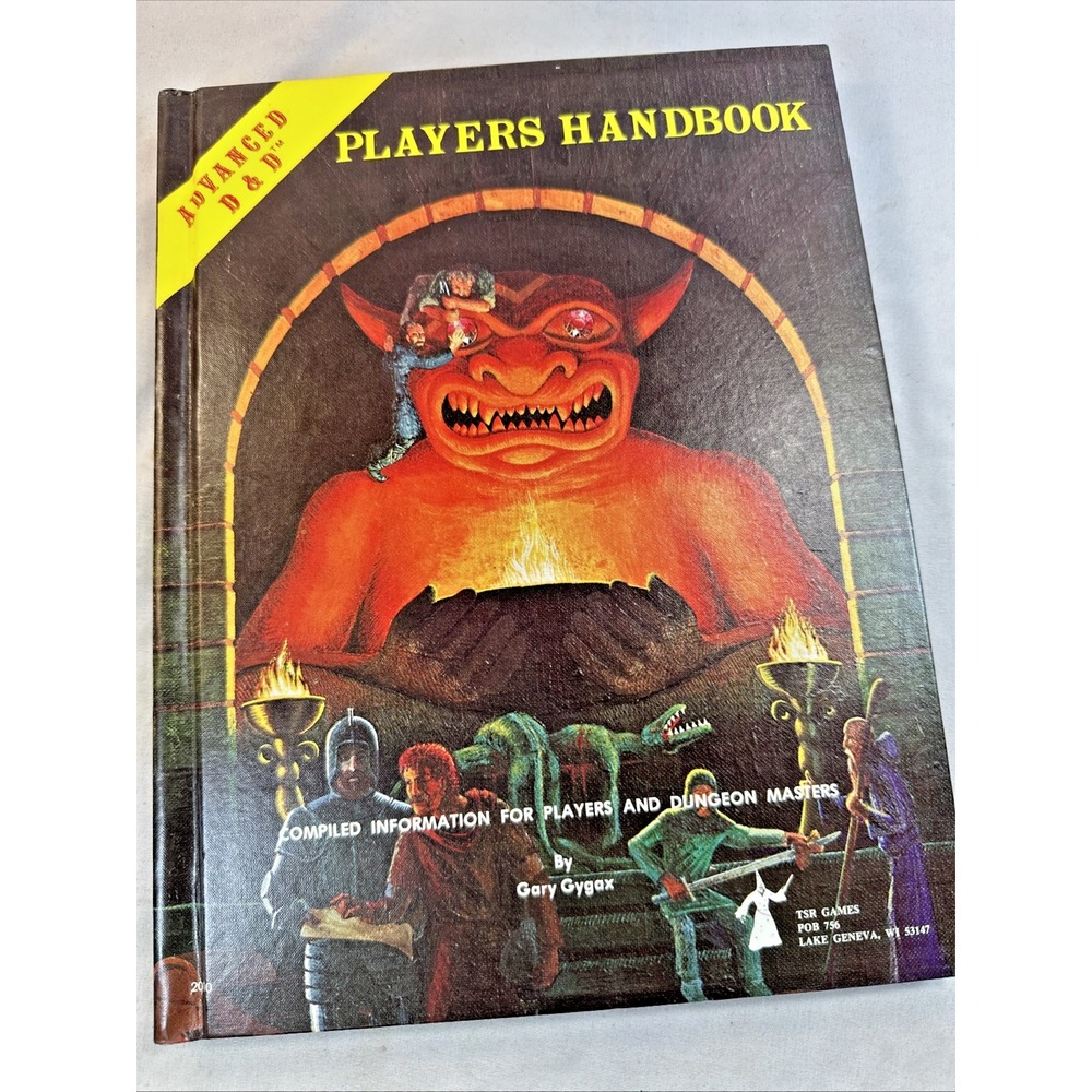 AD&D 1st Edition Players Handbook 6th Printing Jan 1980 MINT / New Old Stock